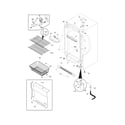 Frigidaire FFU14F5HWH cabinet diagram