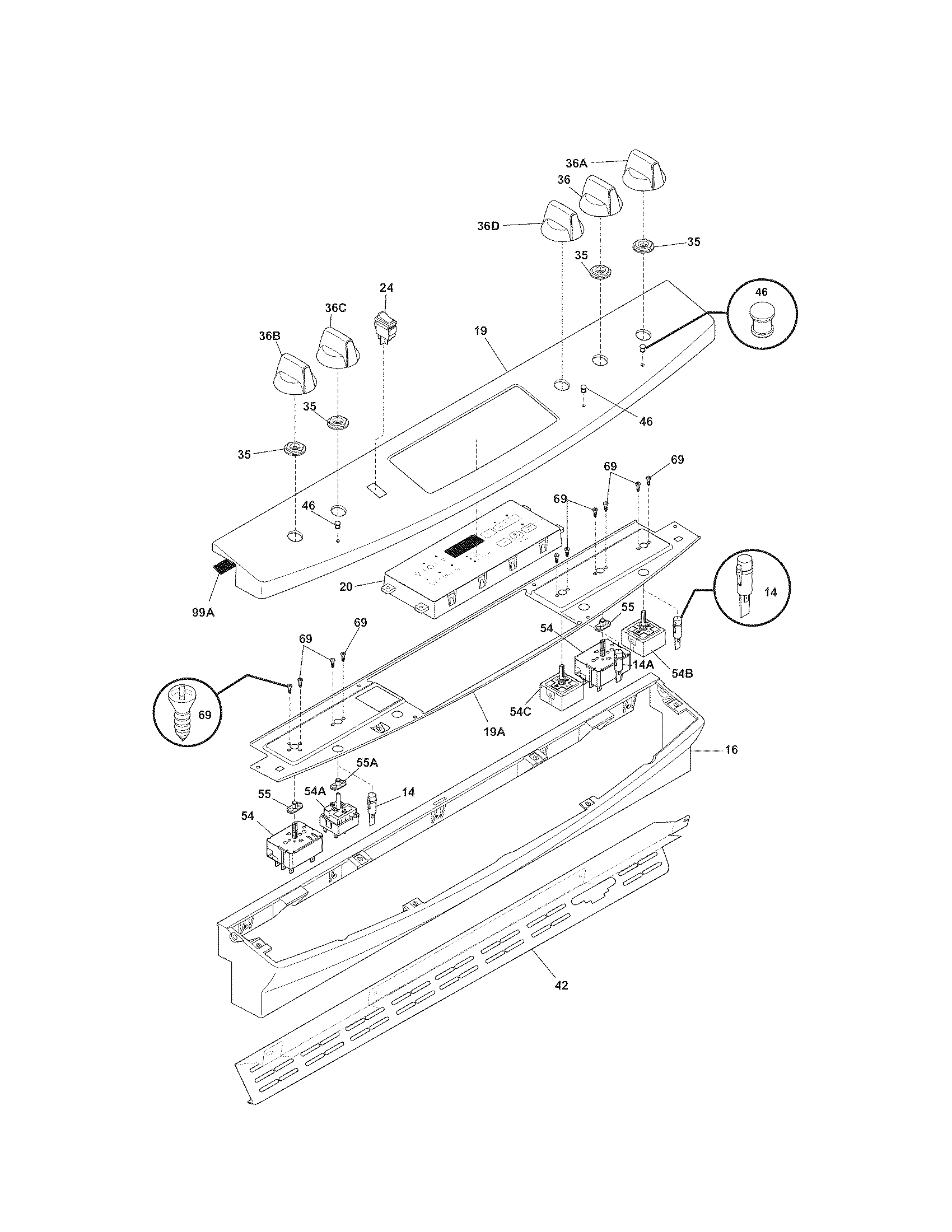 Kenmore 79046892901 backguard diagram