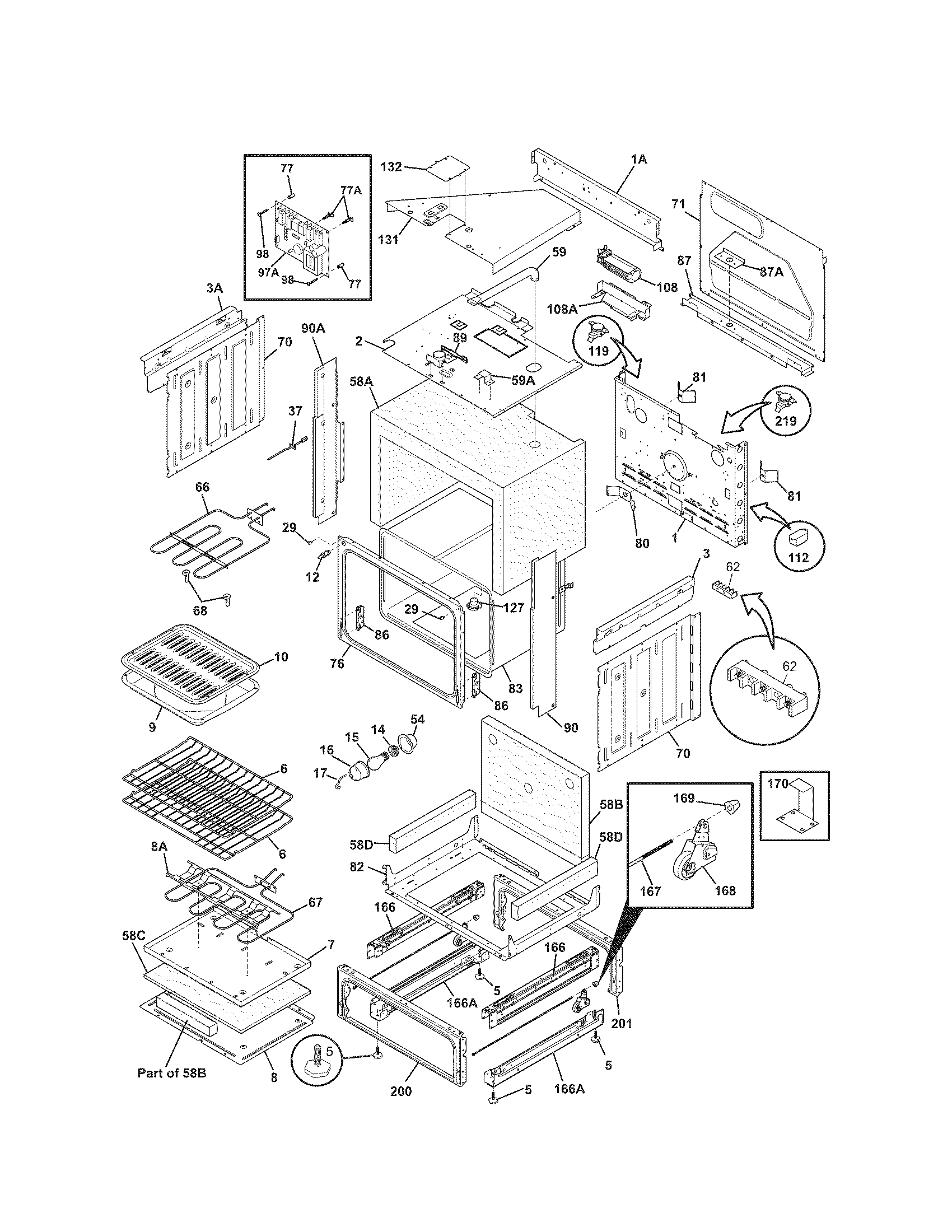Kenmore 79046892901 body diagram