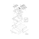 Frigidaire FFGS3025LSA top/drawer diagram