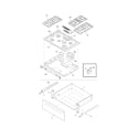 Frigidaire FFGS3025LBA top/drawer diagram