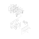 Frigidaire PLES389DCC door diagram