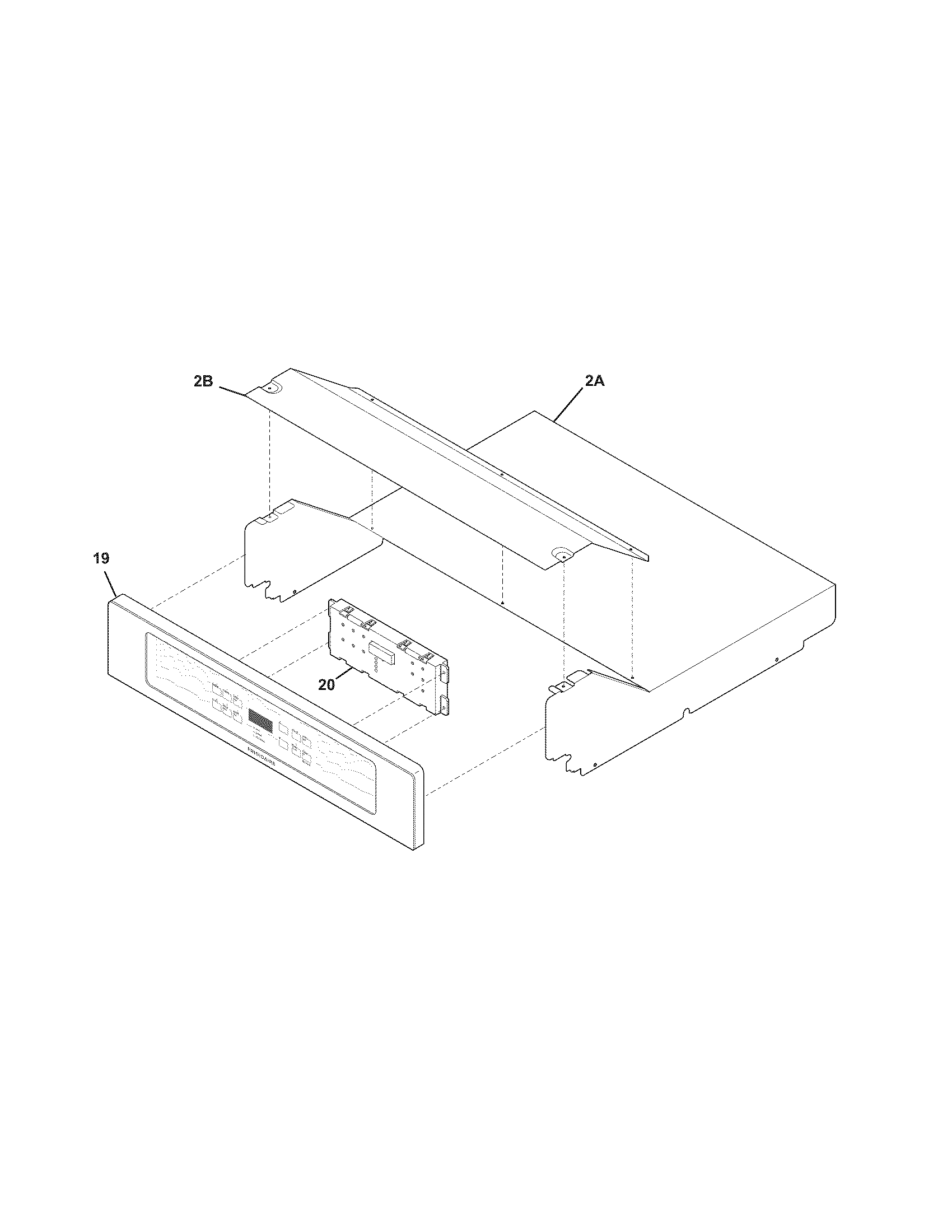 Frigidaire FFEW2725LSA control panel diagram