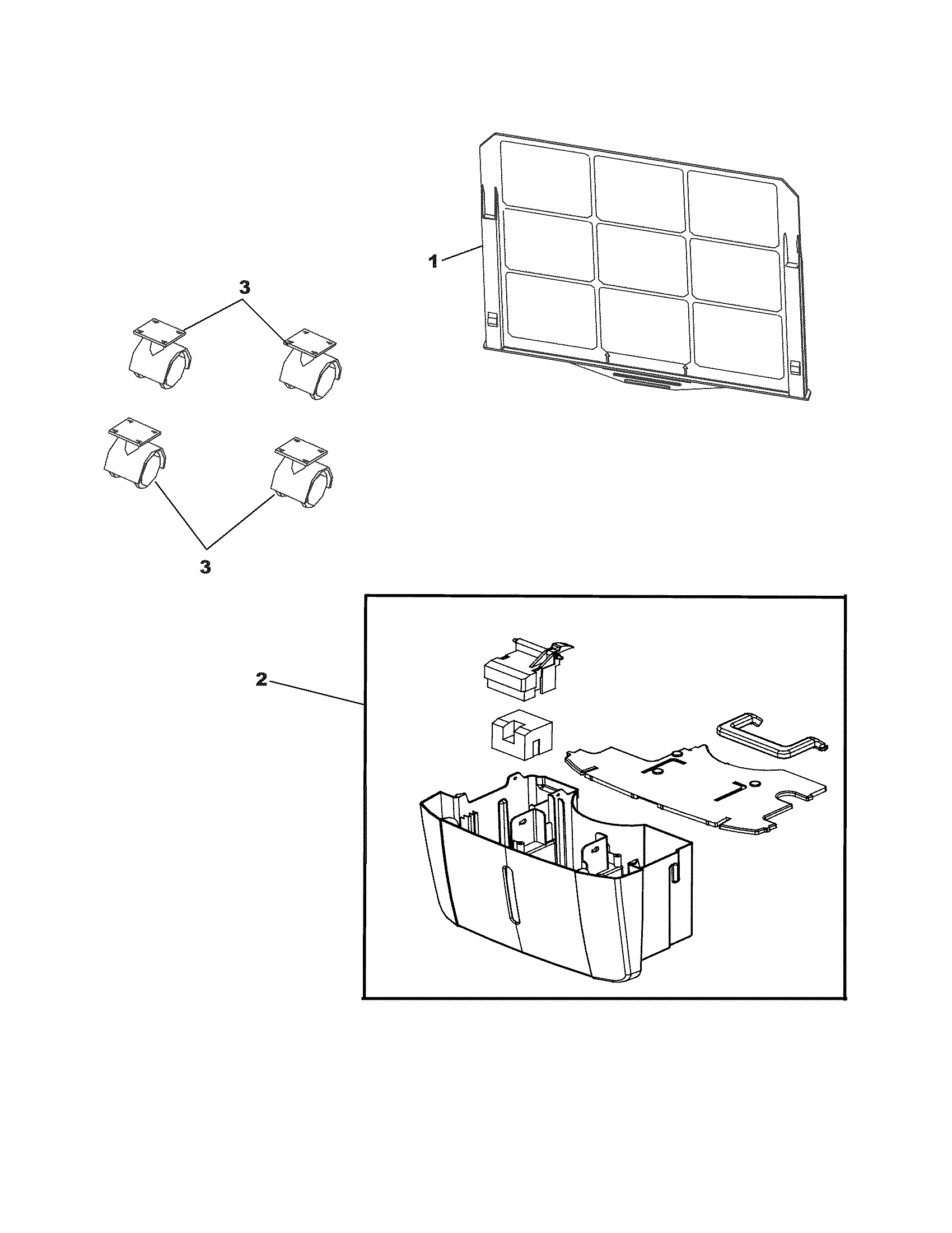 Frigidaire CAD504TDD2 recommended spare parts diagram