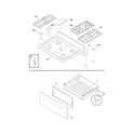 Frigidaire DGGF3032KWF top/drawer diagram
