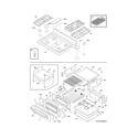 Frigidaire FGGF305MKFF top/drawer diagram