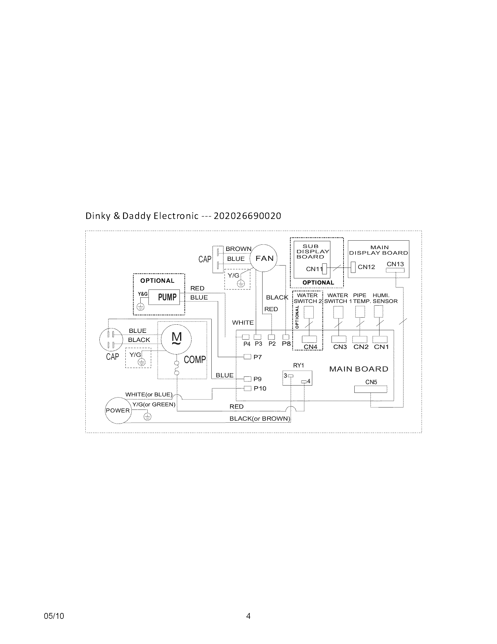 Frigidaire CAD704TDD1 wiring diagram diagram