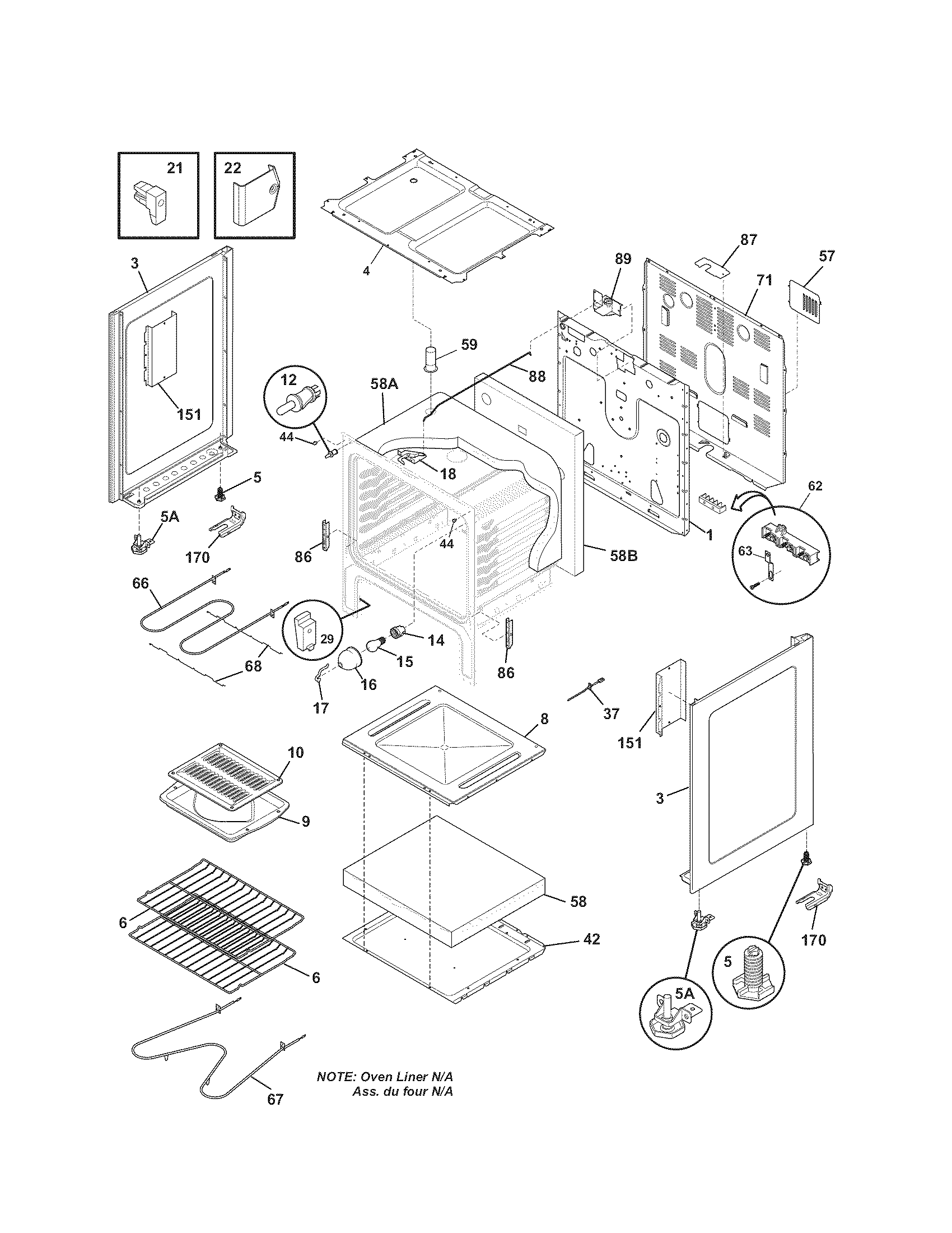Kenmore 79094102704 body diagram