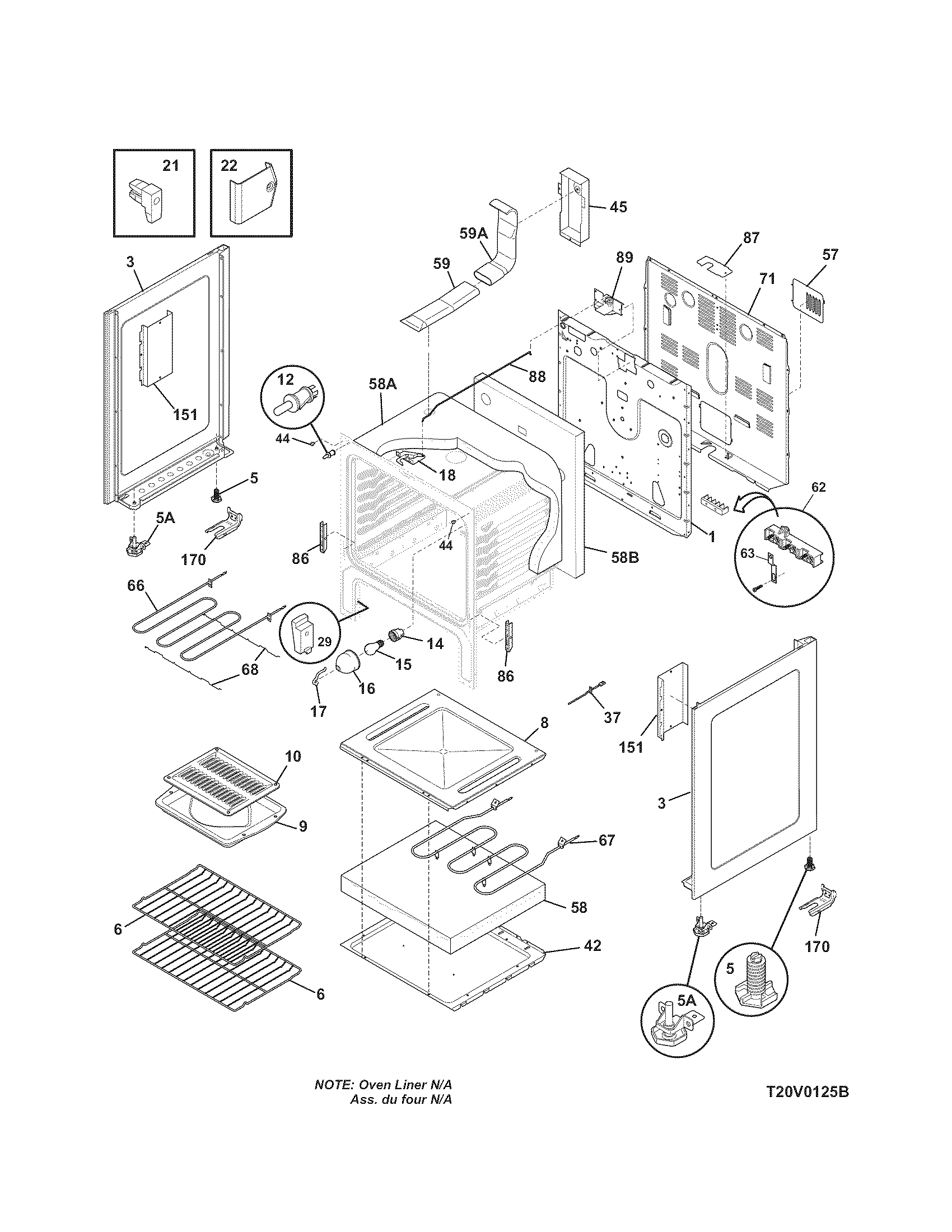 Kenmore 7909611240E body diagram