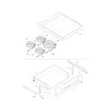 Frigidaire CFEF2425LSA top/drawer diagram