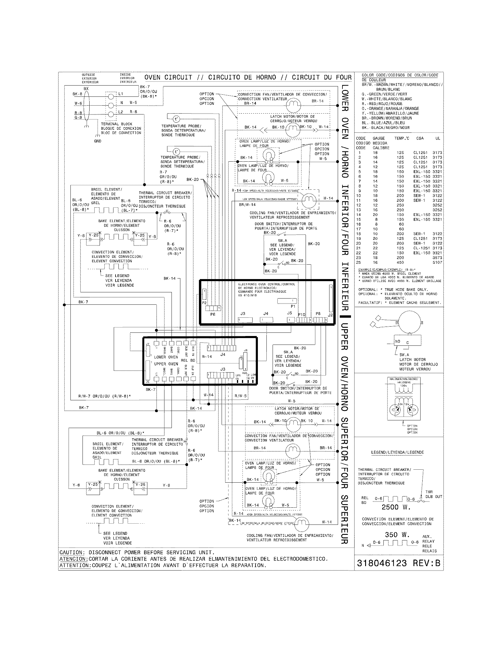Frigidaire FFET3025LSA wiring diagram diagram