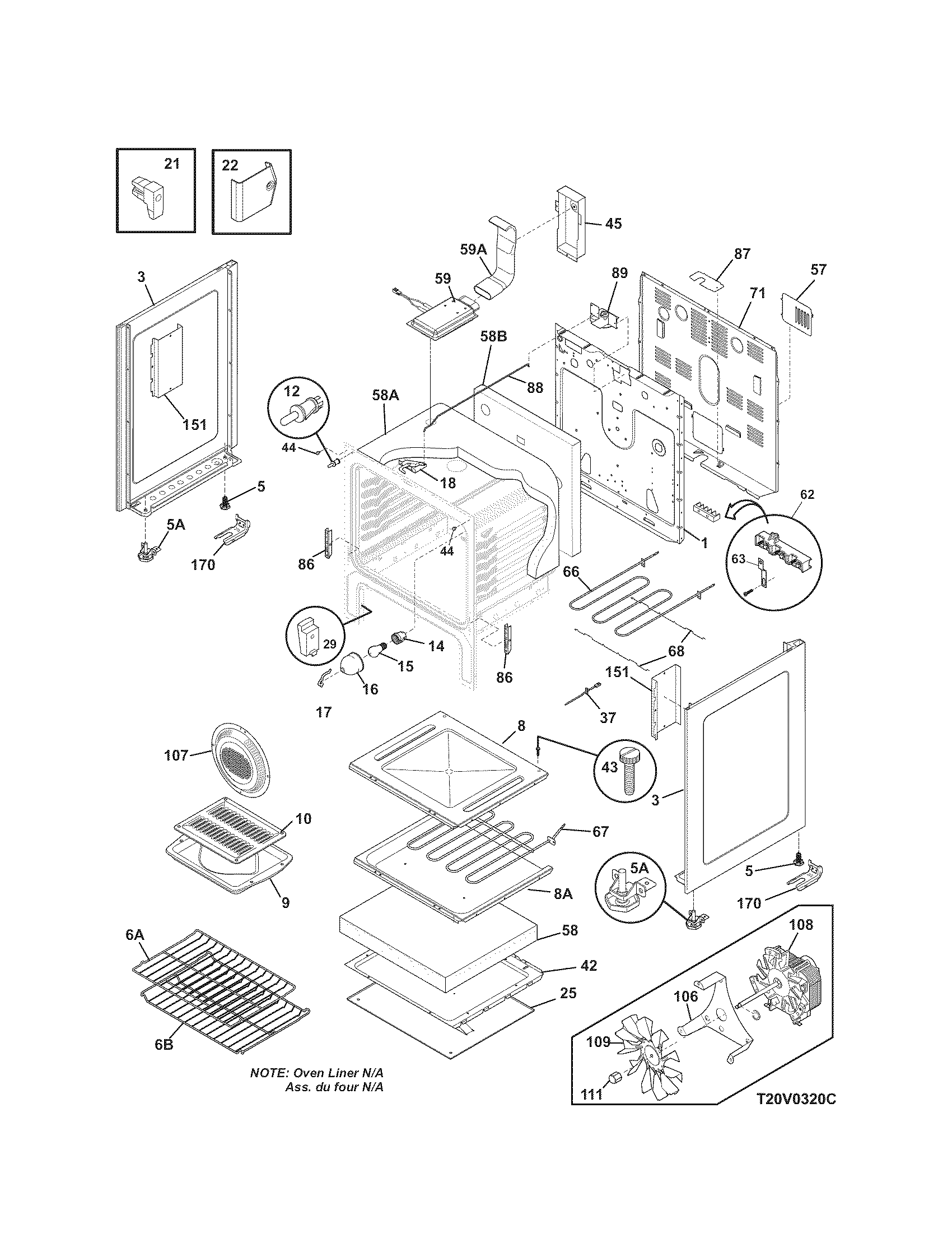 Kenmore 79097432803 body diagram