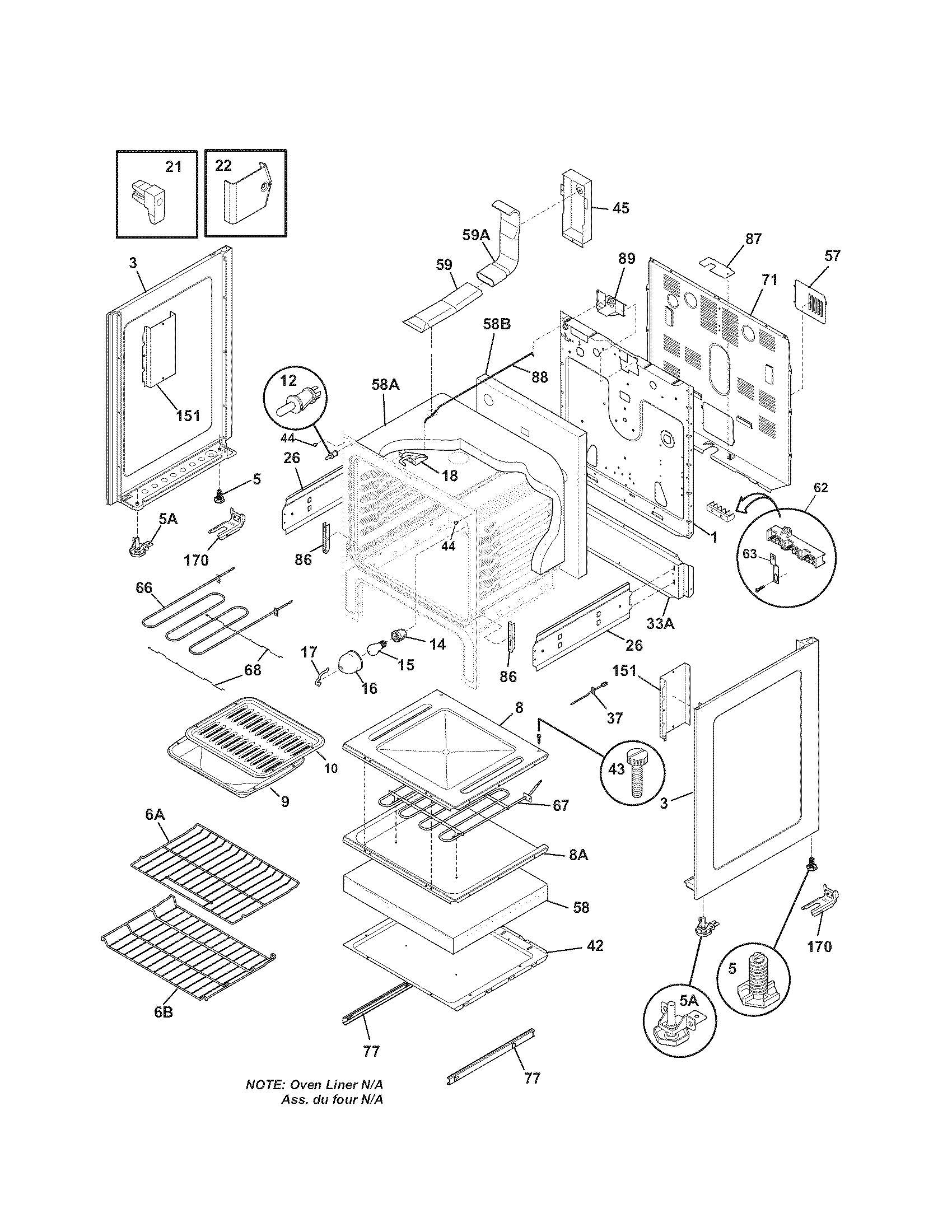 Kenmore 7909641440G body diagram