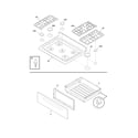 Frigidaire FGGF3032KWD top/drawer diagram