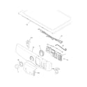 Frigidaire FAQE7072LA0 controls/top panel diagram