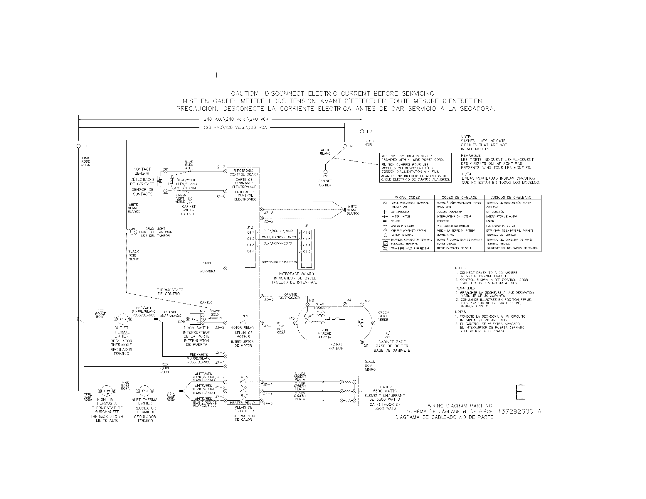 Frigidaire FAQE7072LN0 wiring diagram diagram