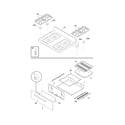 Frigidaire FFGF3017LBB top/drawer diagram