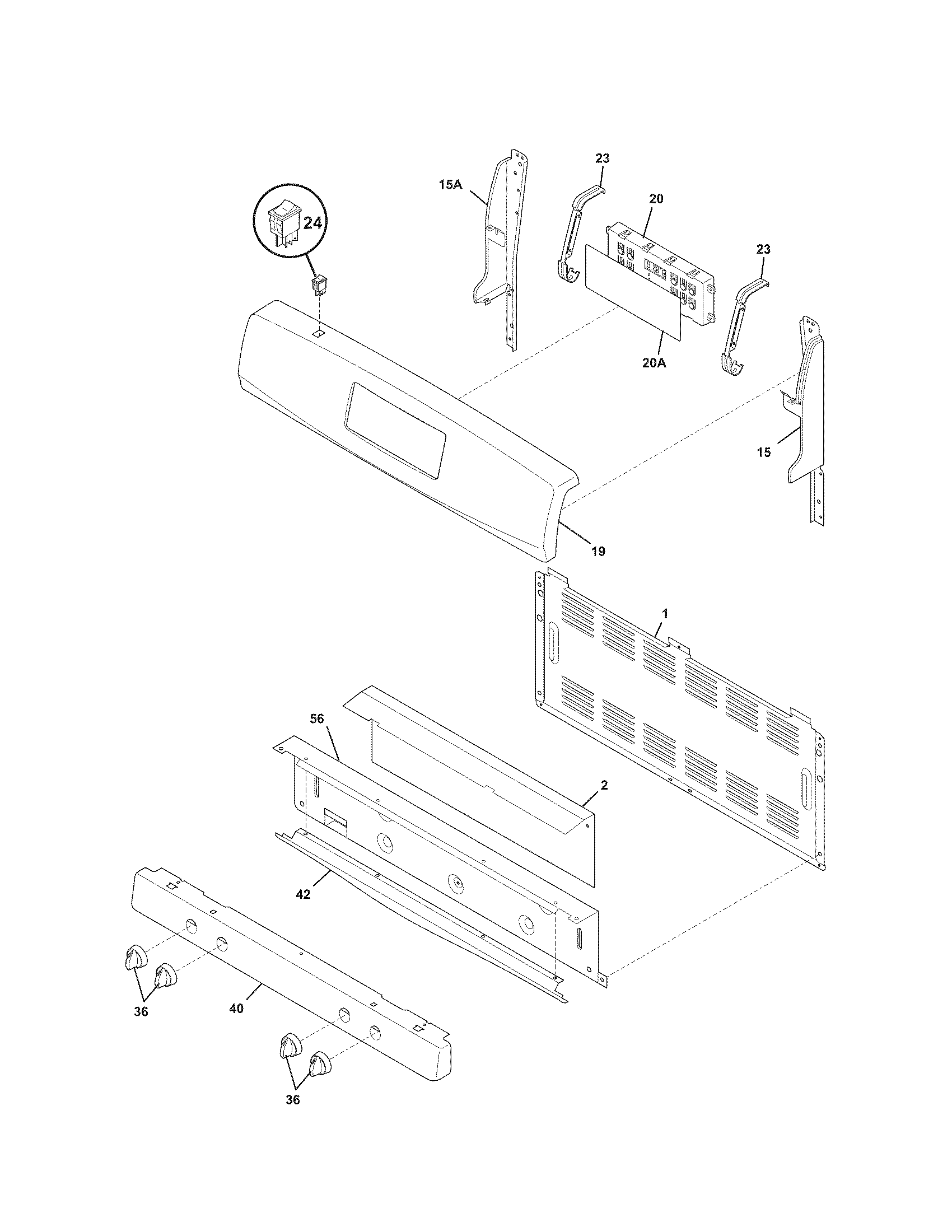 Kenmore 79078530609 backguard diagram