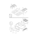 Frigidaire FFGF3015LWB top/drawer diagram