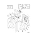 Frigidaire FASE7073LA0 cabinet/drum diagram