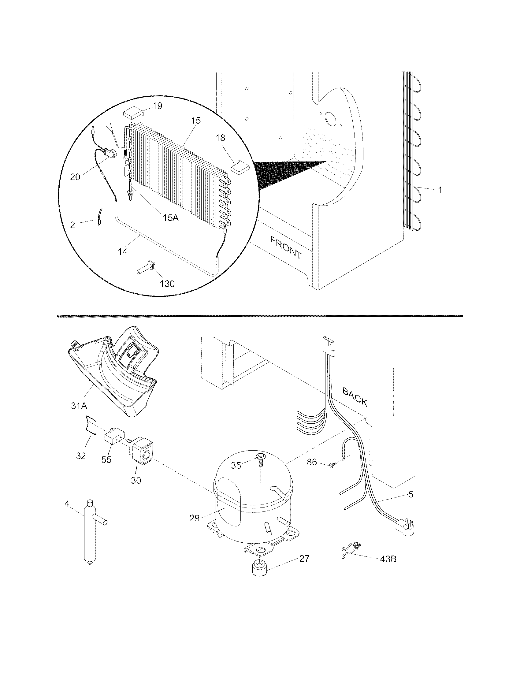 Frigidaire FFU17F5HWG system diagram