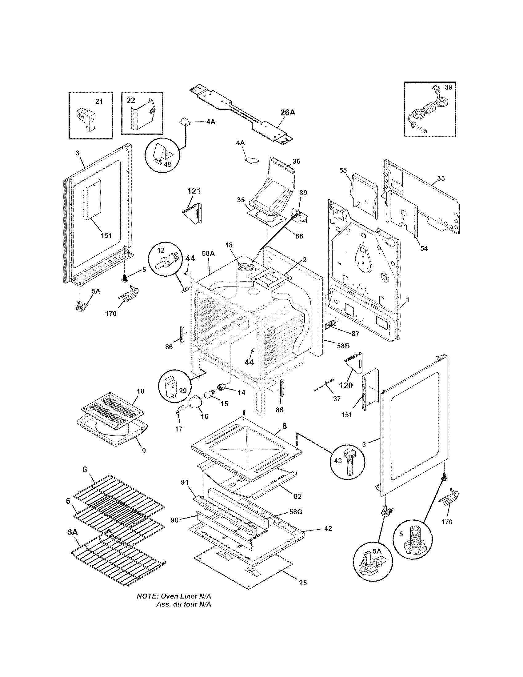 Kenmore 79077433903 body diagram
