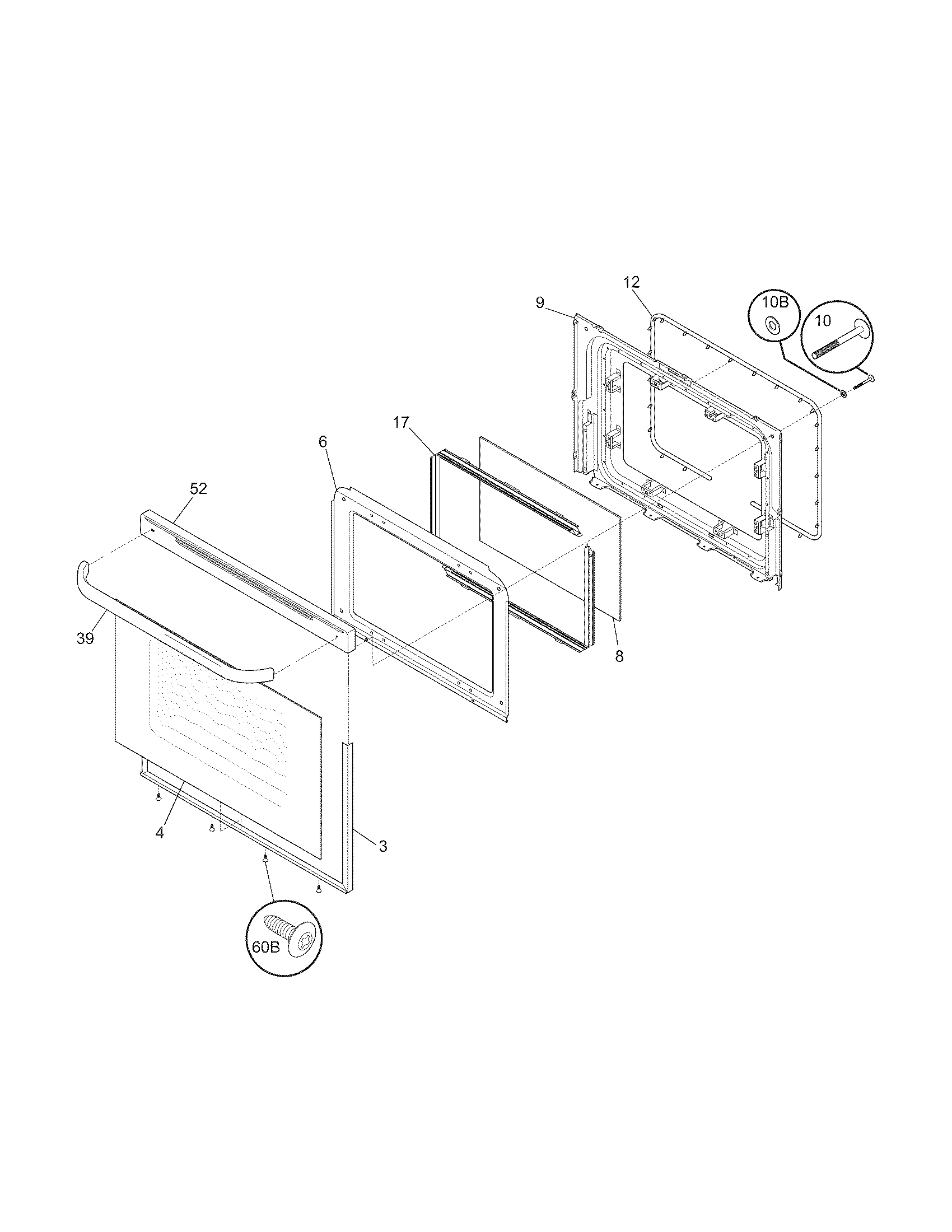 Kenmore 79071202705 door diagram