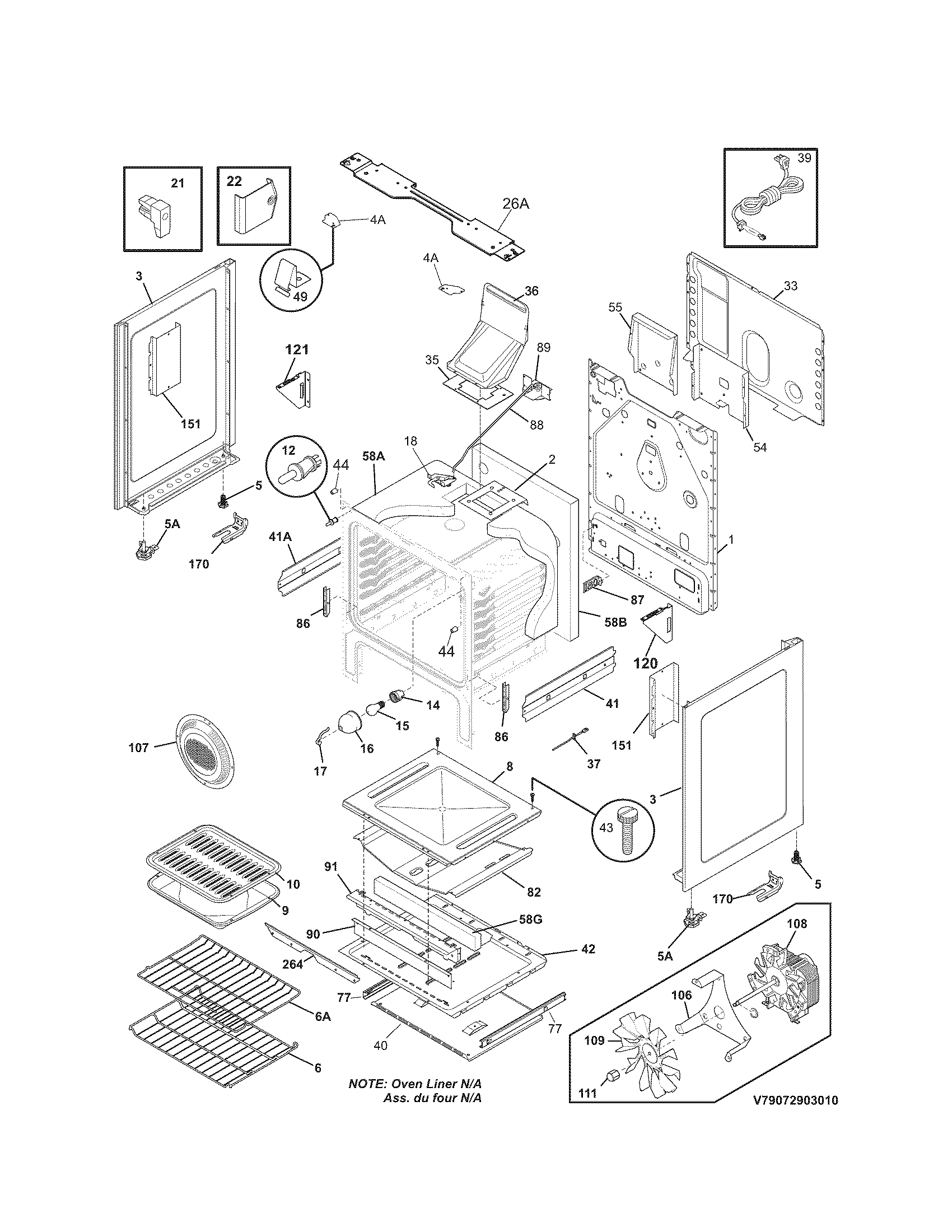 Kenmore 79077484805 body diagram