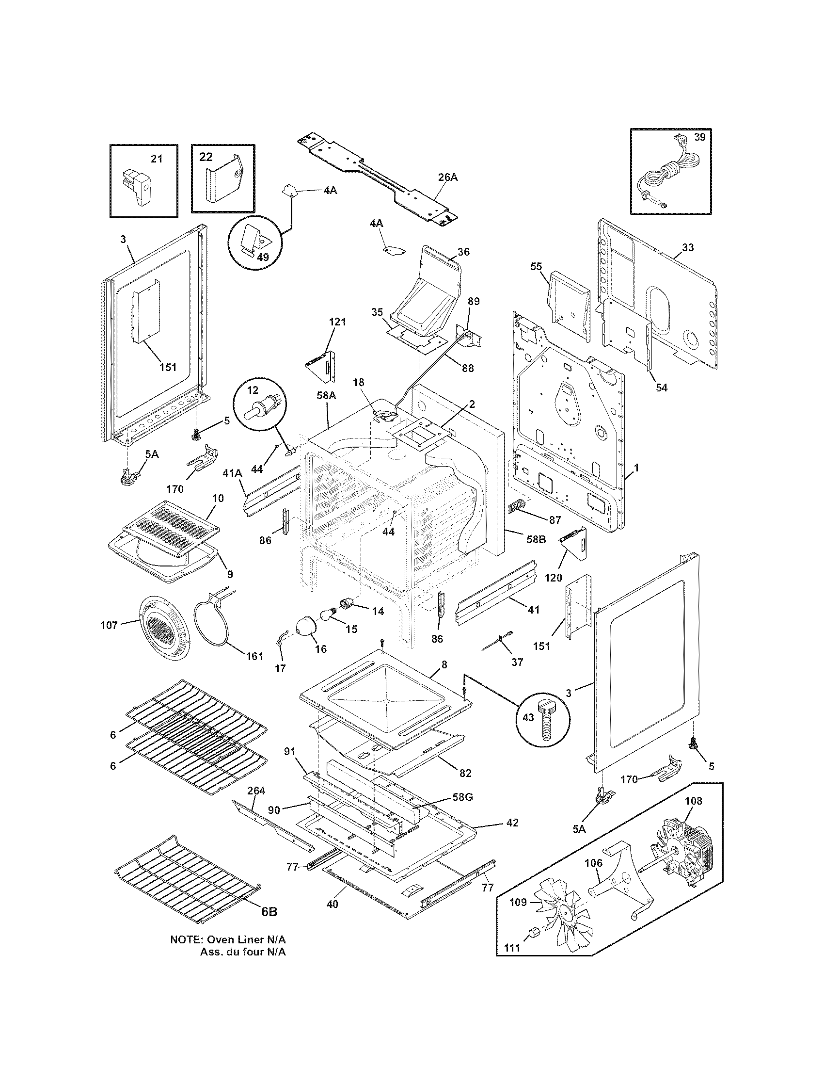Kenmore 79078882904 body diagram