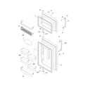 Frigidaire FPHI2187KR1 door diagram