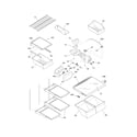 Frigidaire FPHI2187KR1 shelves diagram