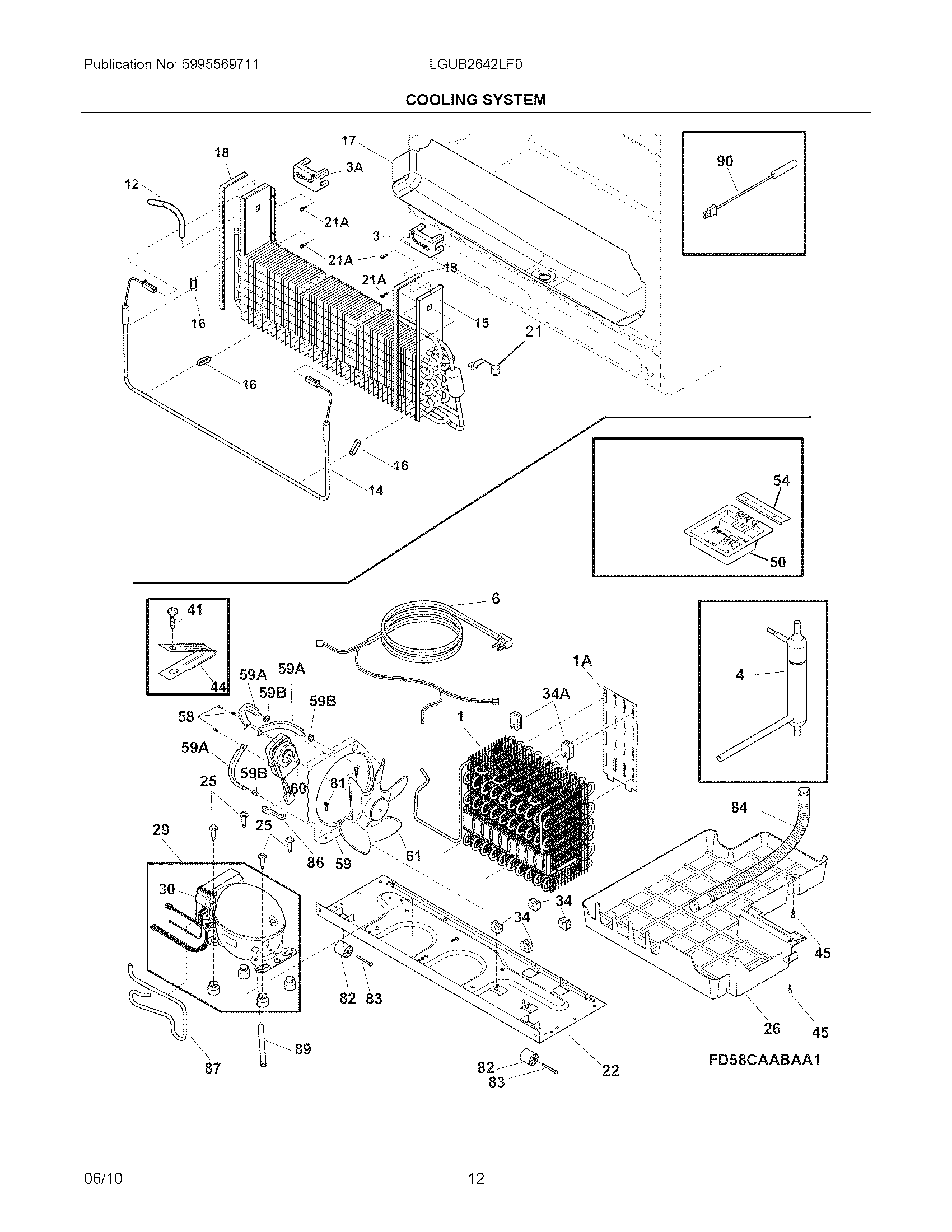 Frigidaire LGUB2642LF0 system diagram