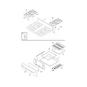 Frigidaire FFGF3015LMB top/drawer diagram
