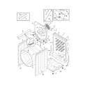 Frigidaire FASE7074LR0 cabinet/drum diagram