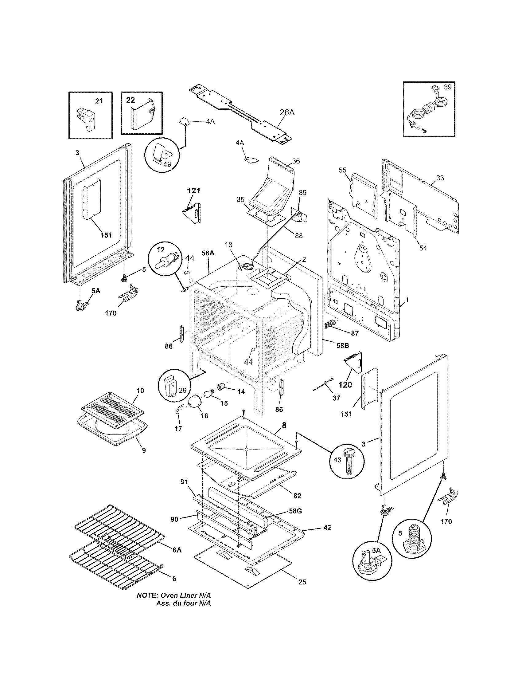 Kenmore 7907138370A body diagram