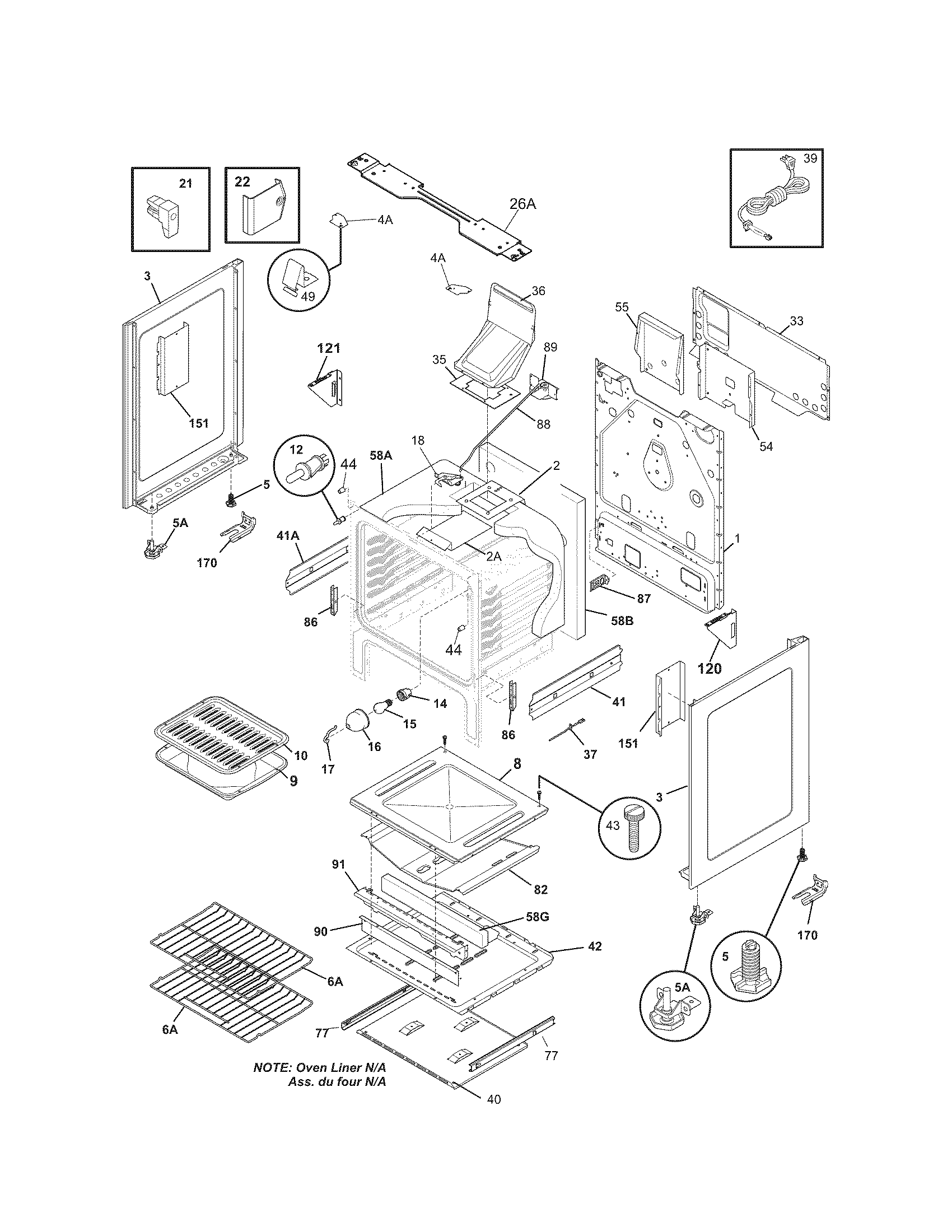 Kenmore 79079653708 body diagram