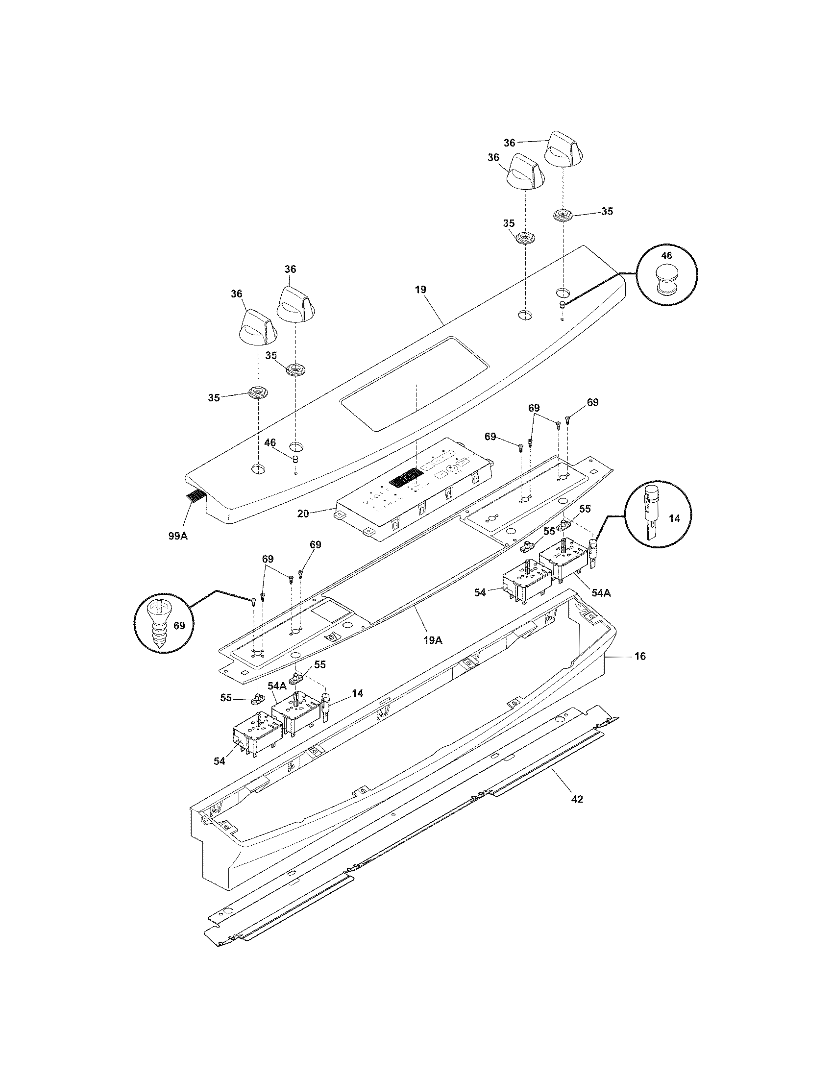Kenmore 79045582901 backguard diagram