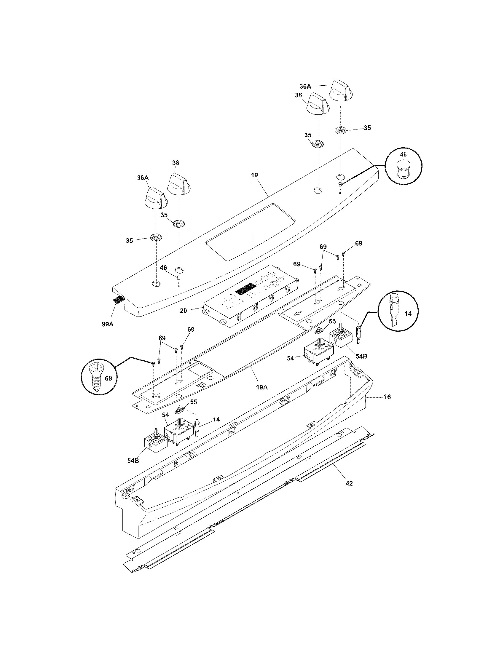 Kenmore 79045594901 backguard diagram