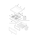 Frigidaire FGEF3031KBC top/drawer diagram