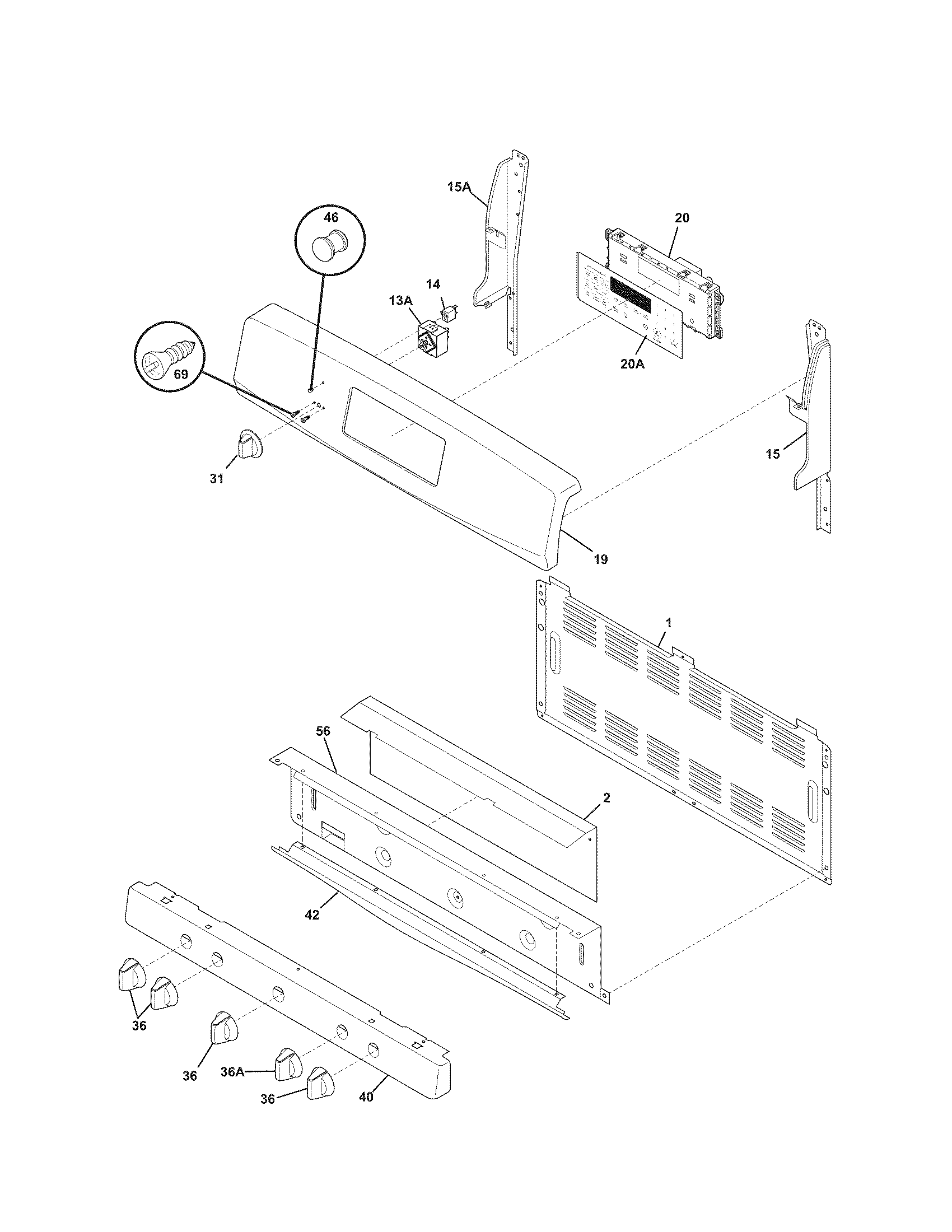 Kenmore 79072312010 backguard diagram