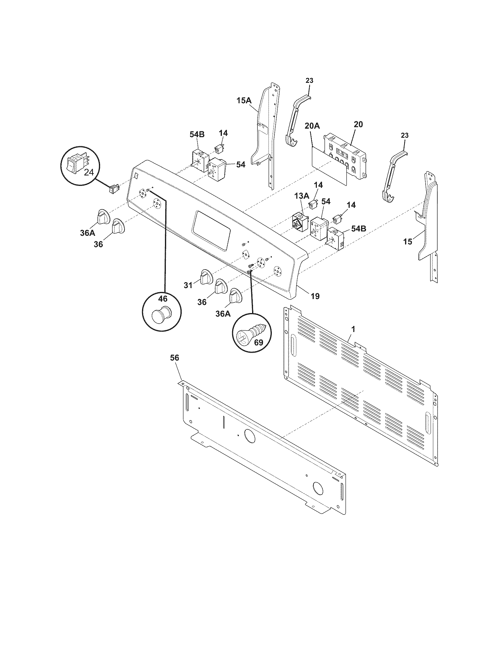 Kenmore 79091412012 backguard diagram