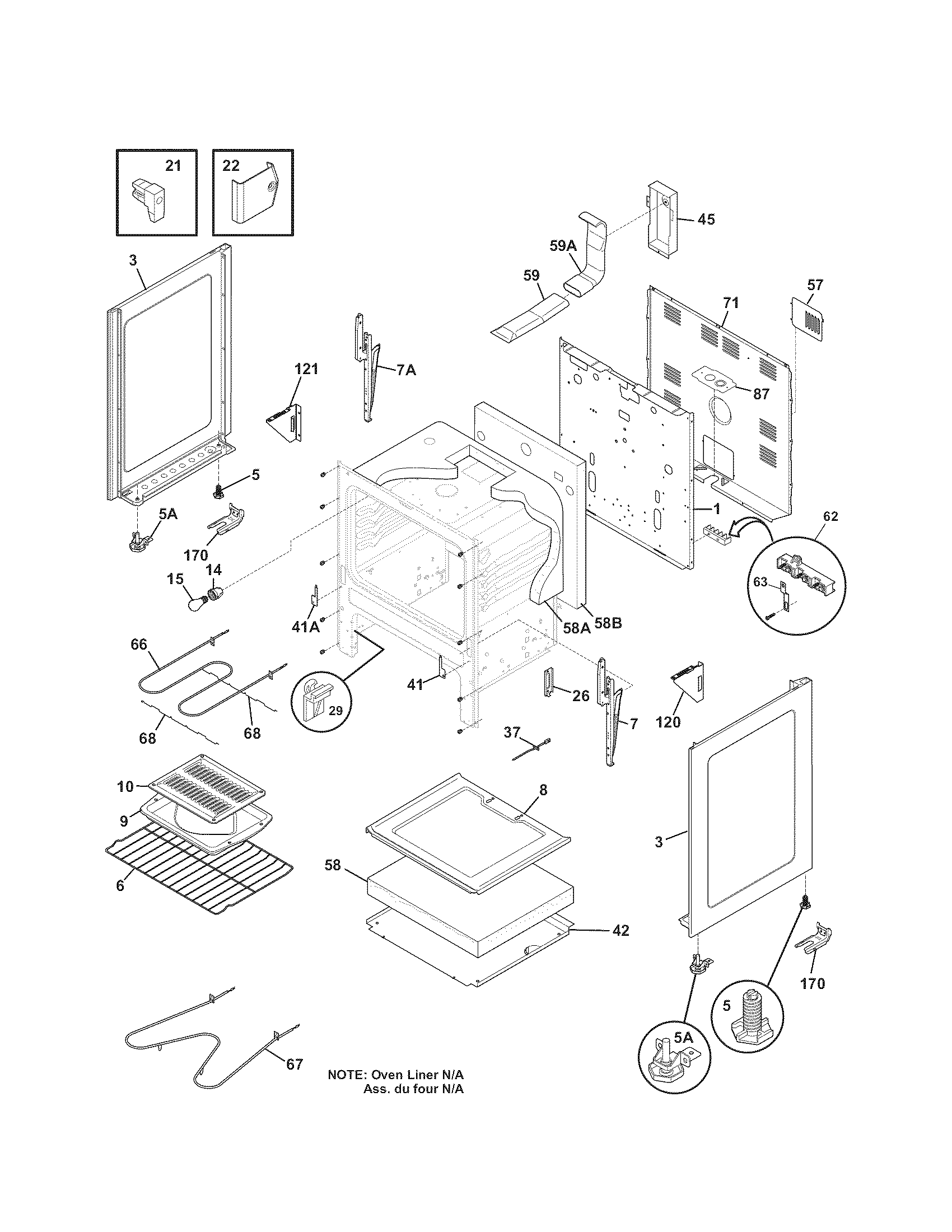 Kenmore 79091412012 body diagram