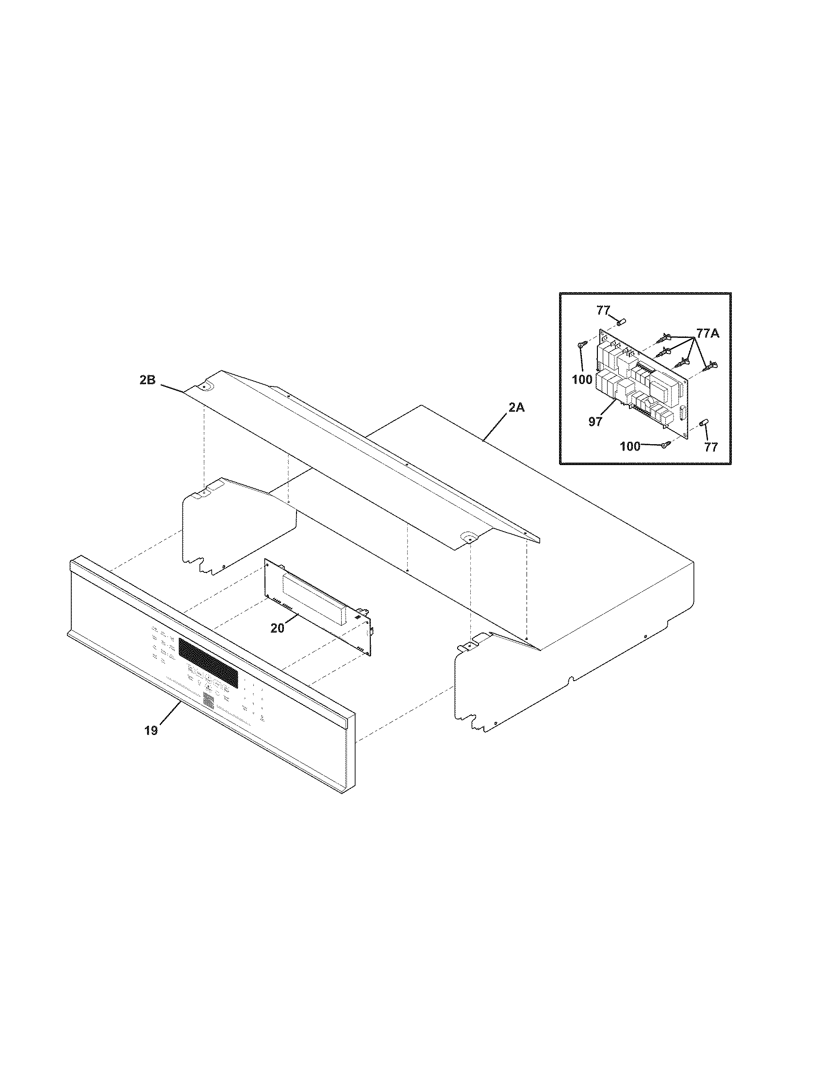 Kenmore Elite 79048172000 control panel diagram