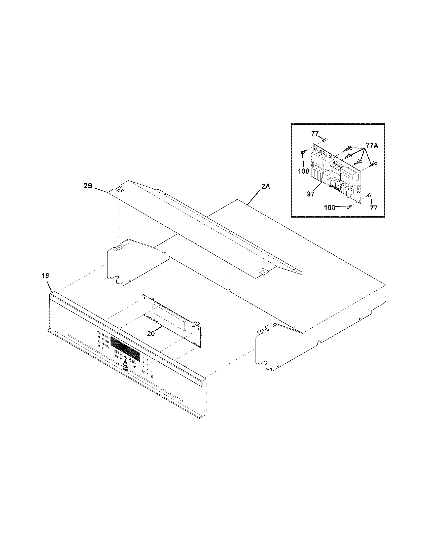Kenmore Elite 79048183000 control panel diagram