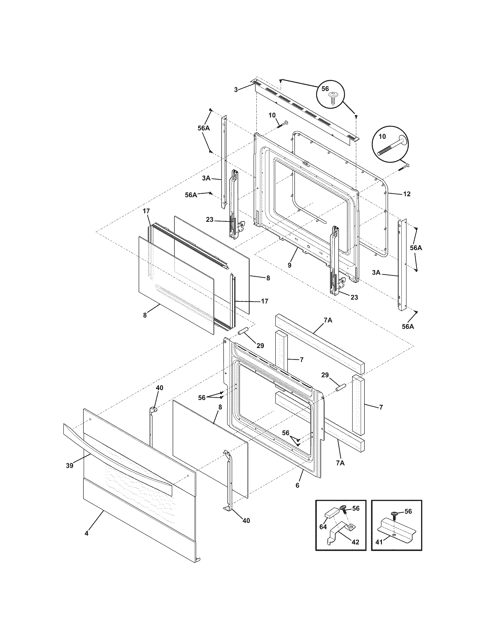 Kenmore Elite 79048183000 doors diagram