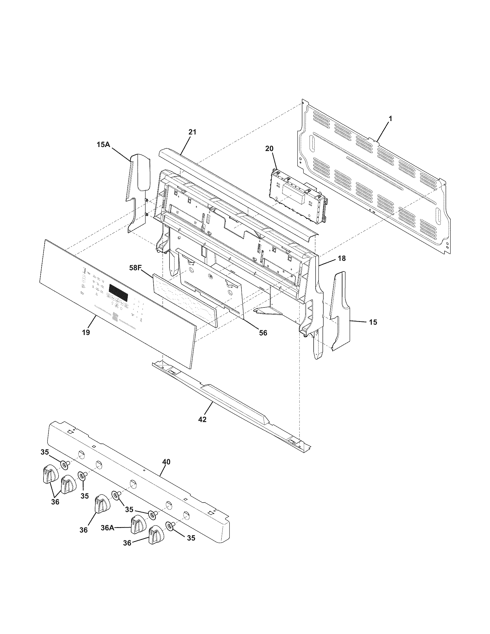Kenmore Elite 79078309010 backguard diagram