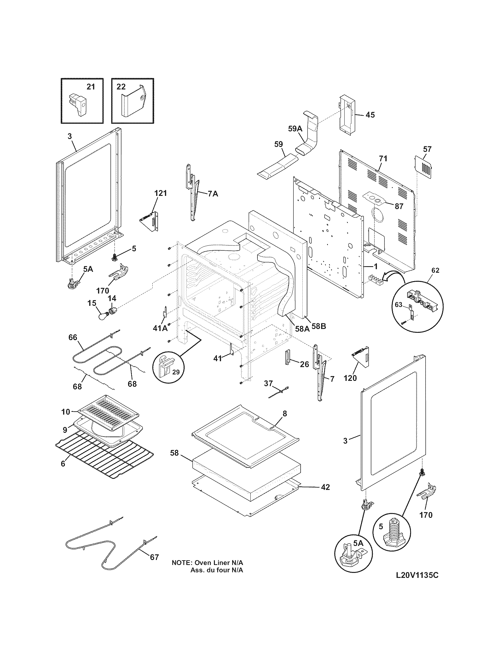 Kenmore 79091419012 body diagram