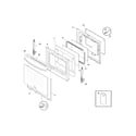 Frigidaire FGEF3034KWC door diagram
