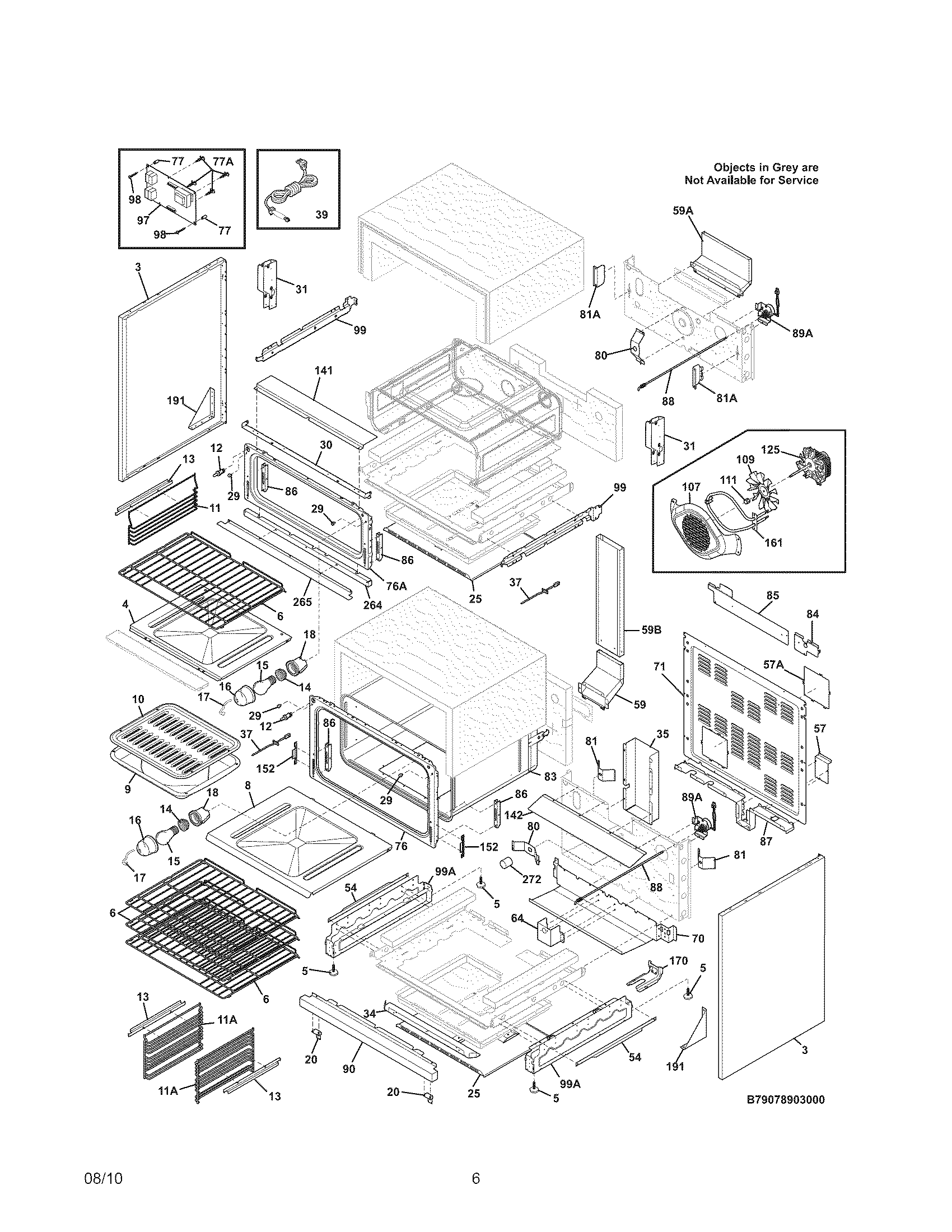 Kenmore Elite 79078909000 body diagram