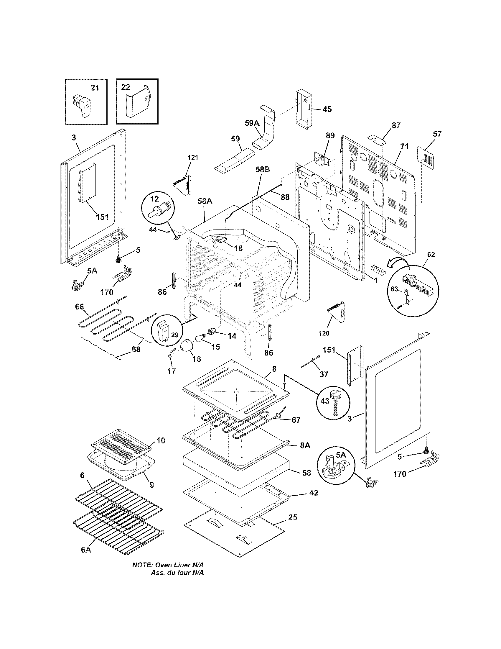 Kenmore 79092303010 body diagram